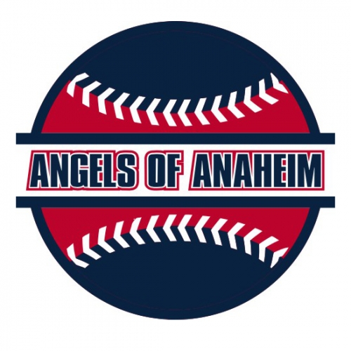 Baseball Los Angeles Angels of Anaheim Logo custom vinyl decal