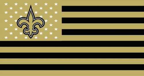 New Orleans Saints Flag001 logo custom vinyl decal