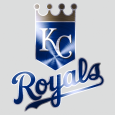 Kansas City Royals Stainless steel logo heat sticker