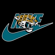 Jacksonville Jaguars Nike logo heat sticker