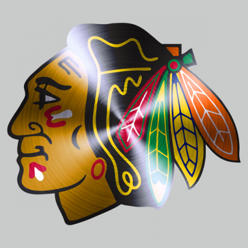 Chicago Blackhawks Stainless steel logo custom vinyl decal