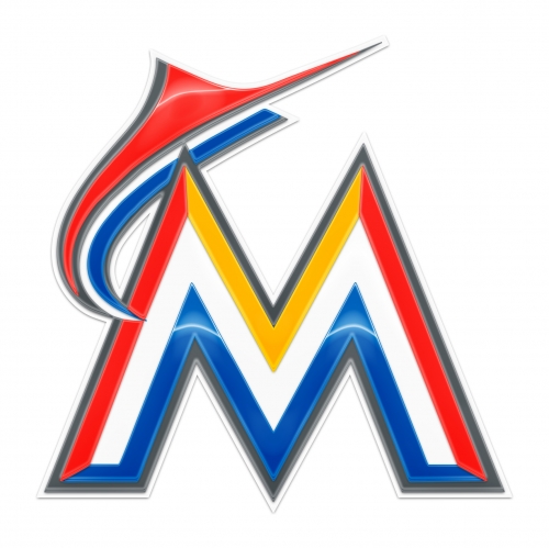 Miami Marlins Crystal Logo custom vinyl decal