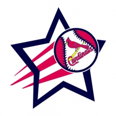 St. Louis Cardinals Baseball Goal Star logo heat sticker