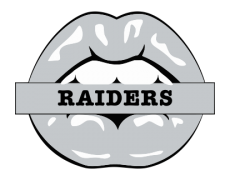 Oakland Raiders Lips Logo heat sticker