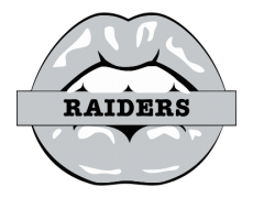 Oakland Raiders Lips Logo custom vinyl decal