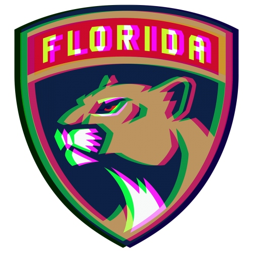 Phantom Florida Panthers logo heat sticker