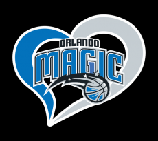 Orlando Magic Heart Logo heat sticker