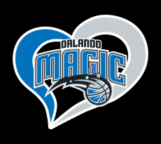 Orlando Magic Heart Logo custom vinyl decal