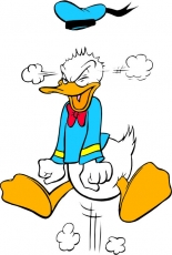 Donald Duck Logo 47 custom vinyl decal