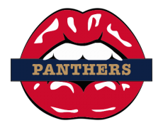 Florida Panthers Lips Logo heat sticker