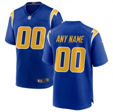 Los Angeles Chargers Custom Letter and Number Kits For Royal Jersey Material Vinyl