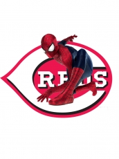 Cincinnati Reds Spider Man Logo heat sticker