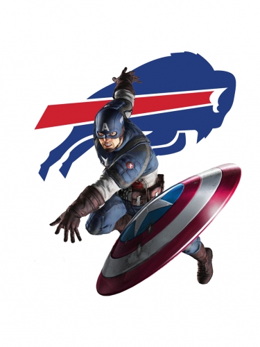 Buffalo Bills Captain America Logo custom vinyl decal