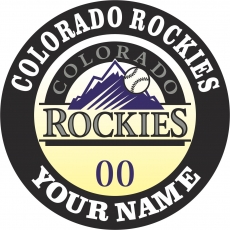 Colorado Rockies Customized Logo heat sticker