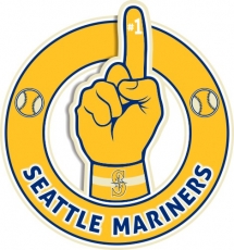 Number One Hand Seattle Mariners logo custom vinyl decal