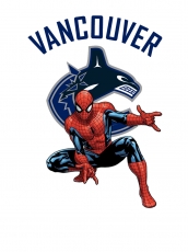 Vancouver Canucks Spider Man Logo heat sticker