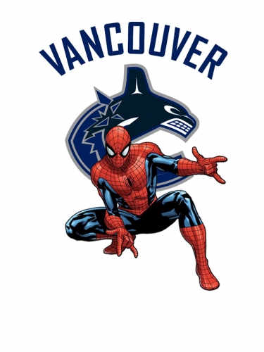 Vancouver Canucks Spider Man Logo heat sticker