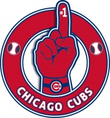 Number One Hand Chicago Cubs logo custom vinyl decal