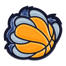 Memphis Grizzlies Crystal Logo heat sticker