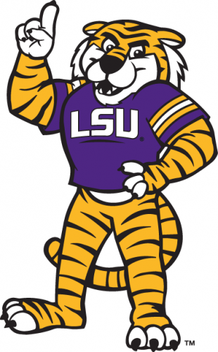 LSU Tigers 2002-2013 Mascot Logo heat sticker