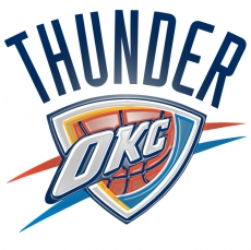 Oklahoma City Thunder Plastic Effect Logo custom vinyl decal