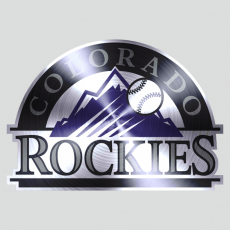 Colorado Rockies Stainless steel logo heat sticker