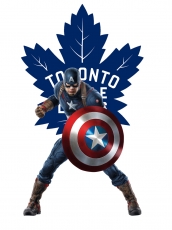 Toronto Maple Leafs Captain America Logo custom vinyl decal
