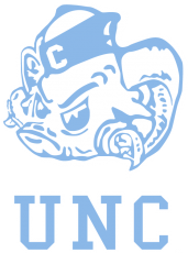 North Carolina Tar Heels 1968-1982 Primary Logo custom vinyl decal