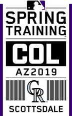 Colorado Rockies 2019 Event Logo custom vinyl decal