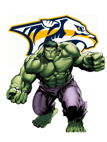 Nashville Predators Hulk Logo custom vinyl decal