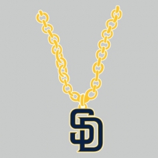 San Diego Padres Necklace logo custom vinyl decal
