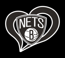 Brooklyn Nets Heart Logo heat sticker