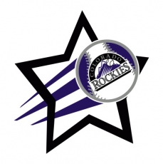 Colorado Rockies Baseball Goal Star logo custom vinyl decal
