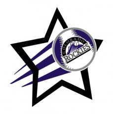 Colorado Rockies Baseball Goal Star logo heat sticker