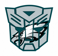 Autobots Philadelphia Eagles logo heat sticker