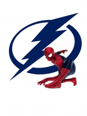 Tampa Bay Lightning Spider Man Logo heat sticker
