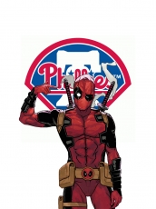 Philadelphia Phillies Deadpool Logo heat sticker
