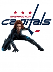 Washington Capitals Black Widow Logo heat sticker