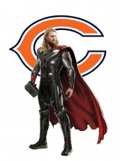 Chicago Bears Thor Logo heat sticker