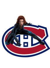 Montreal Canadiens Black Widow Logo custom vinyl decal
