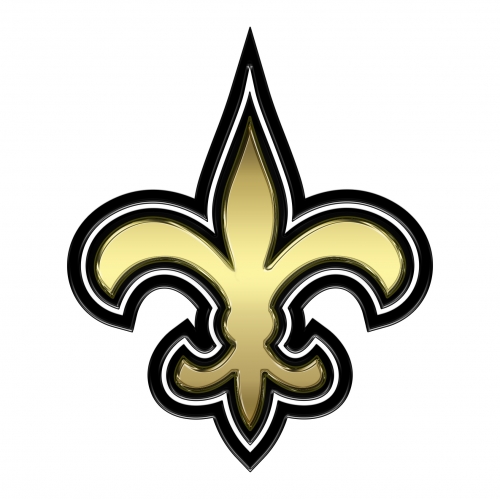 New Orleans Saints Crystal Logo heat sticker