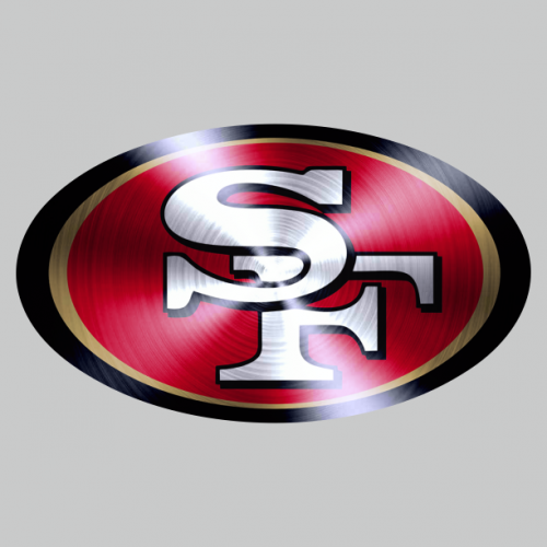 San Francisco 49ers Stainless steel logo custom vinyl decal