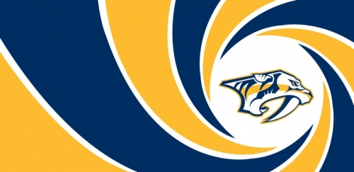 007 Nashville Predators logo heat sticker