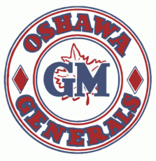 Oshawa Generals 1951 52-1952 53 Primary Logo heat sticker
