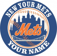 New York Mets Customized Logo heat sticker