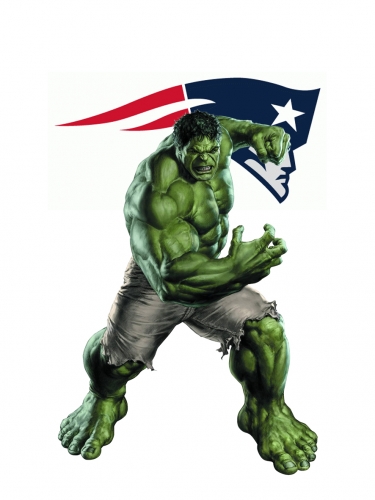 New England Patriots Hulk Logo heat sticker