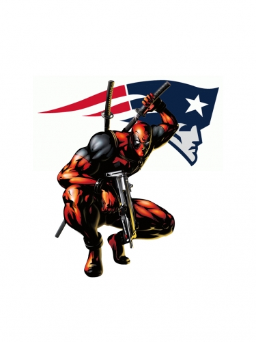 New England Patriots Deadpool Logo custom vinyl decal