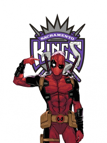 Sacramento Kings Deadpool Logo custom vinyl decal