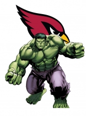 Arizona Cardinals Hulk Logo heat sticker