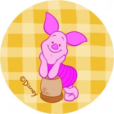 Disney Piglet Logo 22 heat sticker
